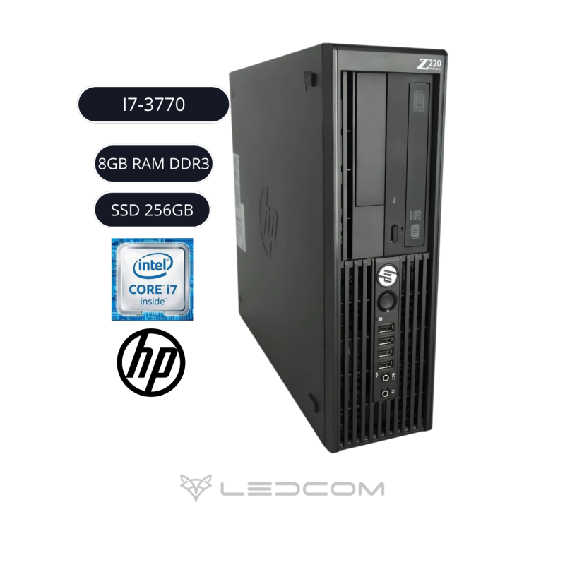 PC HP Z220 SFF i7 3RA 8GB 256GB SSD