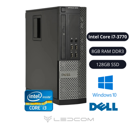 PC DELL OPTIPLEX 9010 SSF i7-3ra 8GB 128GBSSD