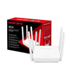 Router Doble Banda Mercusys Ac10 Ac1200 Wifi 4 Antenas