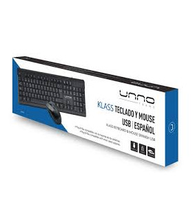Combo teclado y mouse Klass USB español KB6721BK