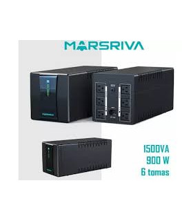 Ups 1500va / 900w Marsriva Interactivo 6 Tomas