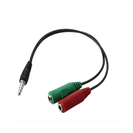 ADAPTADOR DE AUDIO 3.5MM(A/MIC) A 3.5MM(PLUG)