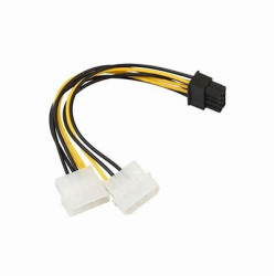 ADAPTADOR MOLEX DOBLE A PCI-E 8 PINES 6+2