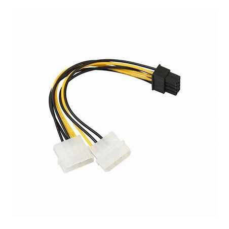 ADAPTADOR MOLEX DOBLE A PCI-E 8 PINES 6+2