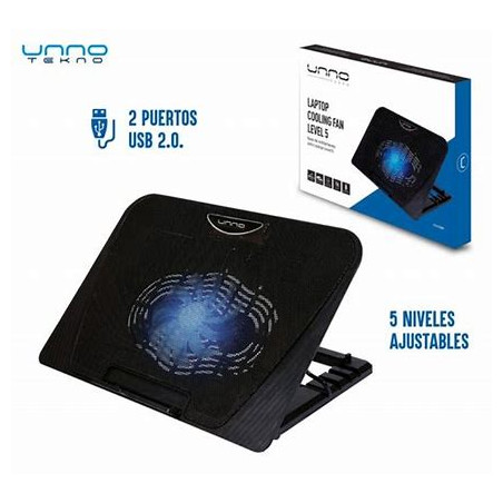 BASE PARA PORTATIL UNNO NC6130BK USB 5 NIVEL