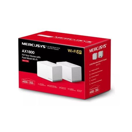 SISTEMA MESH MERCUSYS H70X AX1800 2PACK GIGABIT